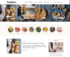 foodicious food blogger template