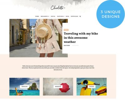 template blogger multiguna charlotte