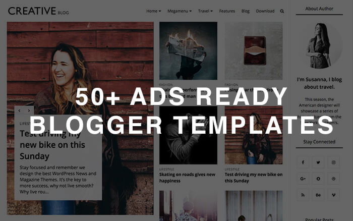 ads ready blogger template