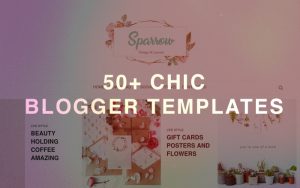 chic blogger template