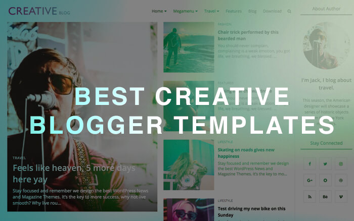 creative blogger template