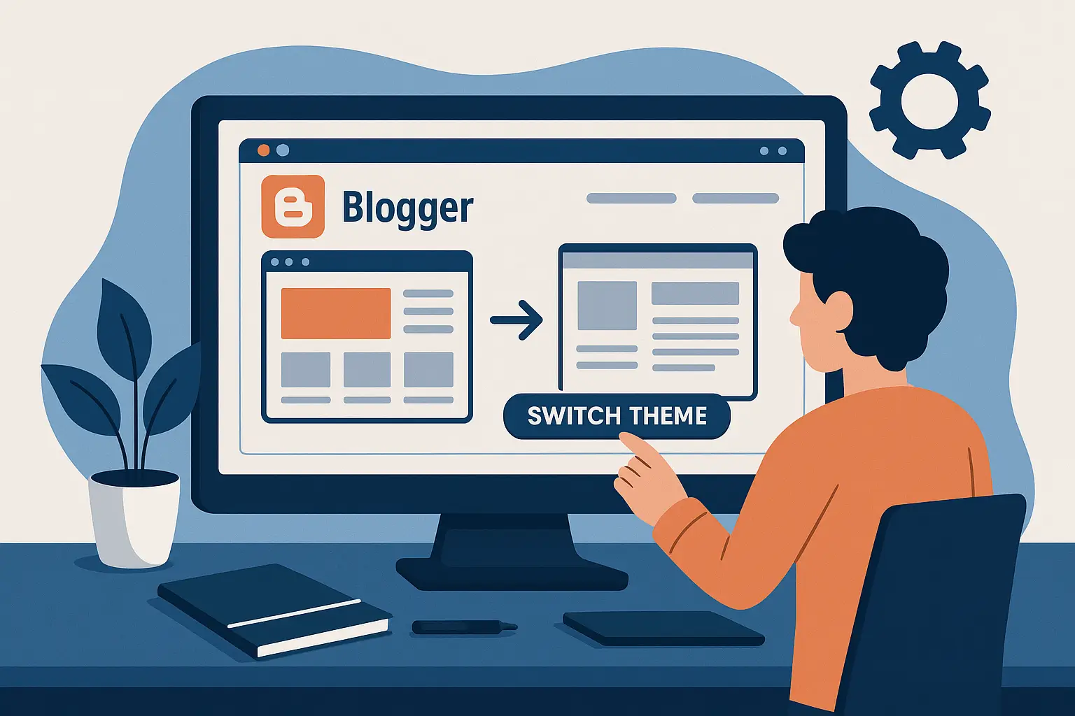 blogger template switch theme template