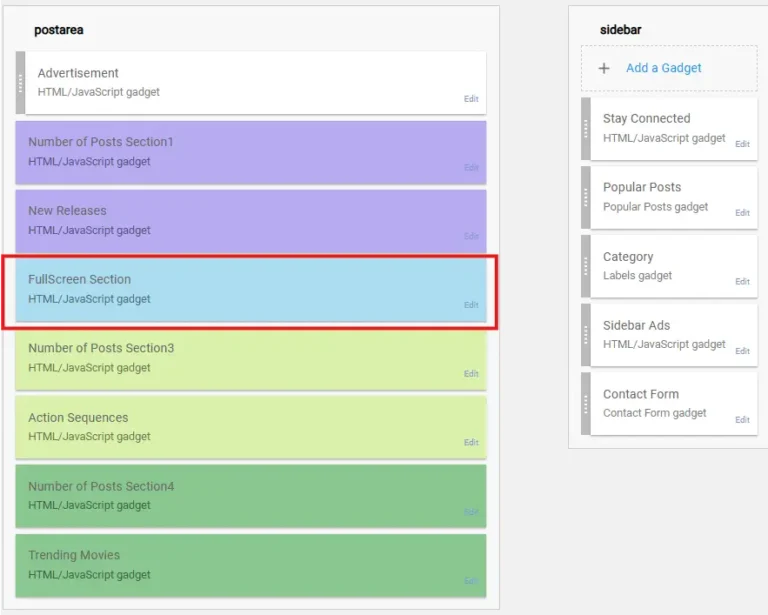 blogger layout