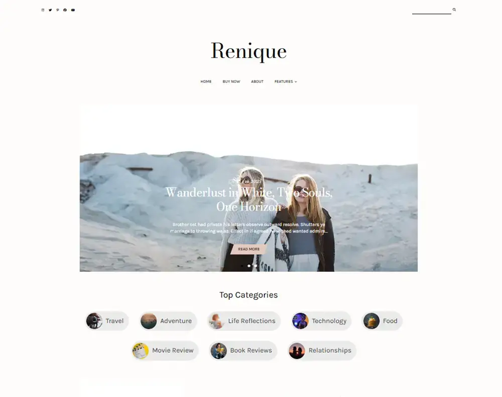 renique blogger template